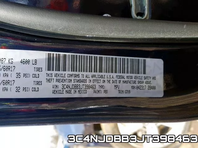 3C4NJDBB3JT398463 фото 2