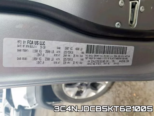 3C4NJDCB5KT621005 фото 2