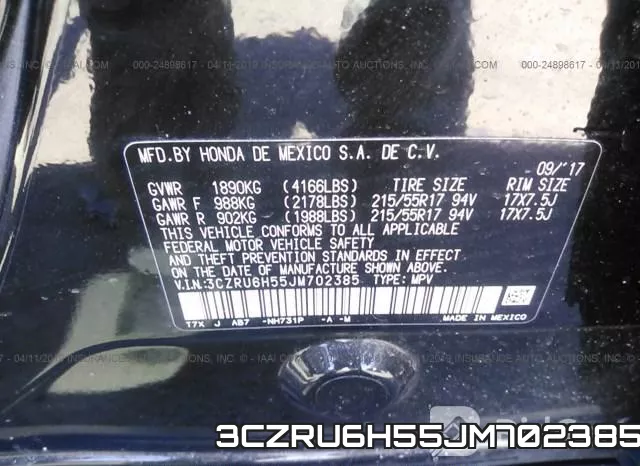 3CZRU6H55JM702385 фото 10