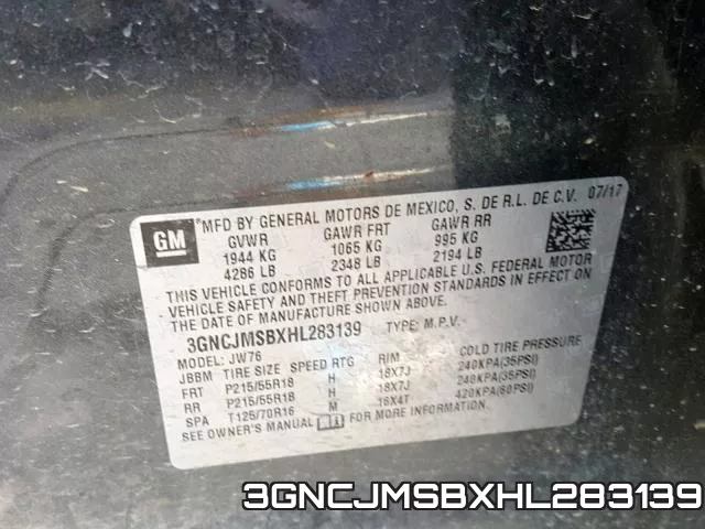 3GNCJMSBXHL283139 фото 2