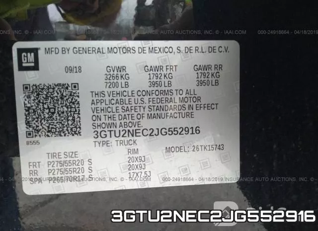 3GTU2NEC2JG552916 фото 10
