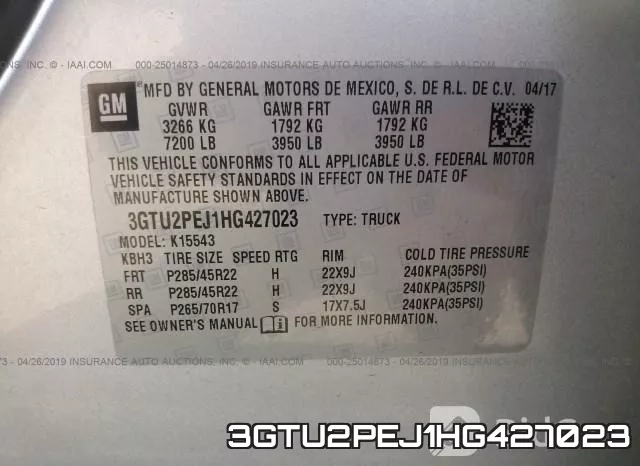 3GTU2PEJ1HG427023 фото 10