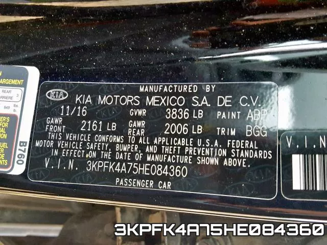 3KPFK4A75HE084360 фото 2