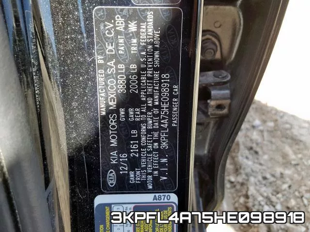 3KPFL4A75HE098918 фото 2