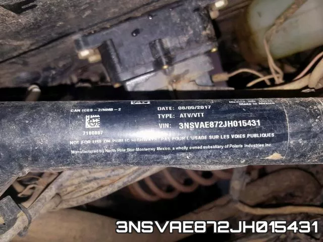 3NSVAE872JH015431 фото 2