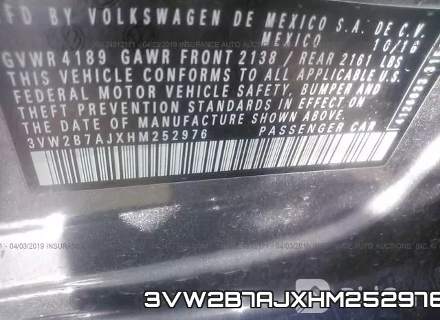 3VW2B7AJXHM252976 фото 10