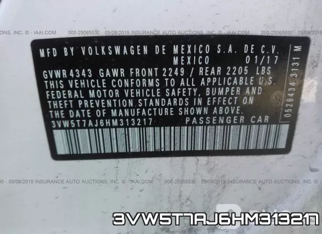 3VW5T7AJ6HM313217 фото 10