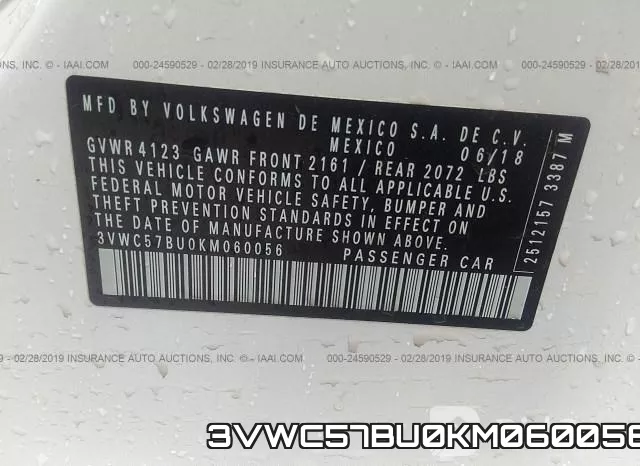 3VWC57BU0KM060056 фото 10