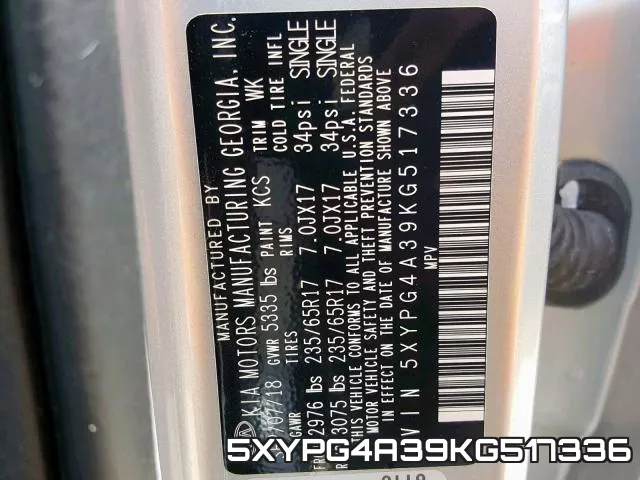 5XYPG4A39KG517336 фото 2