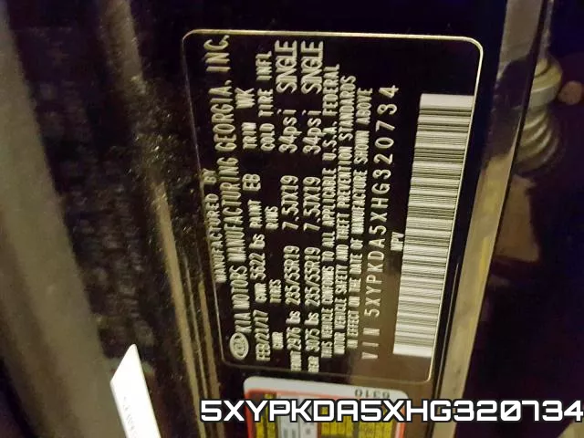 5XYPKDA5XHG320734 фото 2