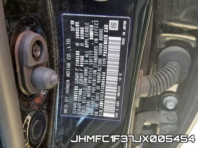 JHMFC1F37JX005454 фото 2