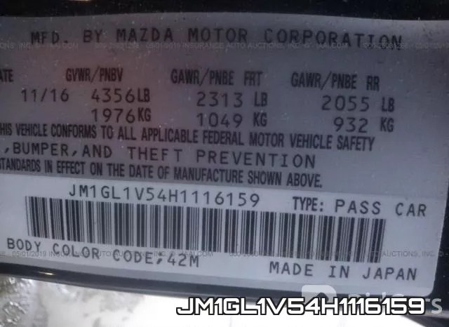 JM1GL1V54H1116159 фото 10