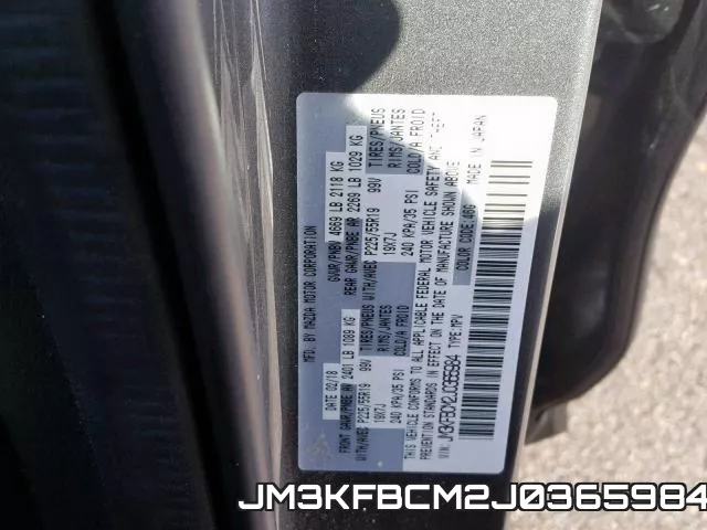 JM3KFBCM2J0365984 фото 2