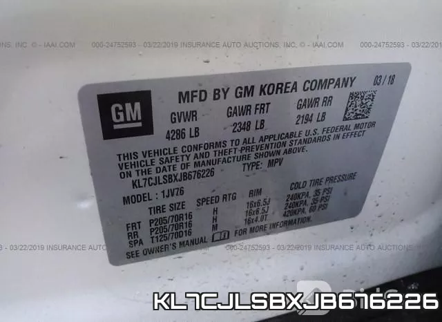 KL7CJLSBXJB676226 фото 10