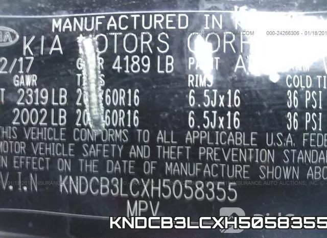 KNDCB3LCXH5058355 фото 10