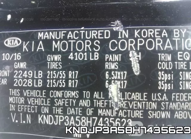 KNDJP3A58H7435623 фото 10