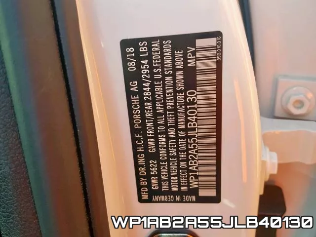 WP1AB2A55JLB40130 фото 2