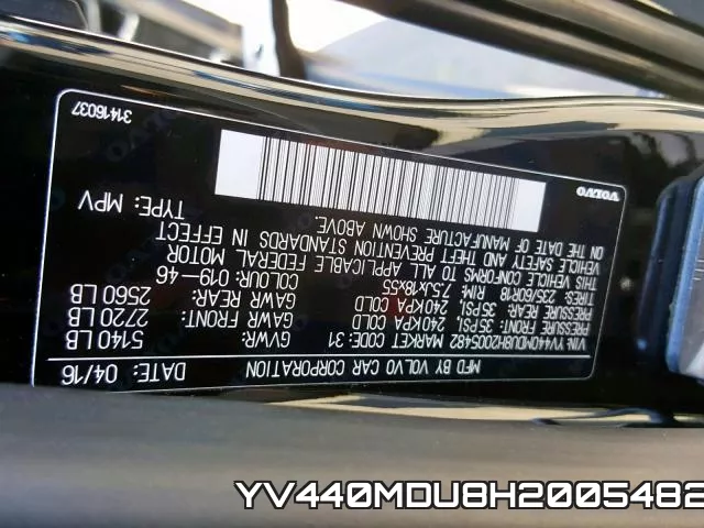 YV440MDU8H2005482 фото 2