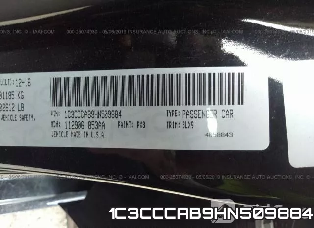 1C3CCCAB9HN509884 фото 10
