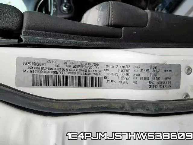 1C4PJMJS7HW538609 фото 2