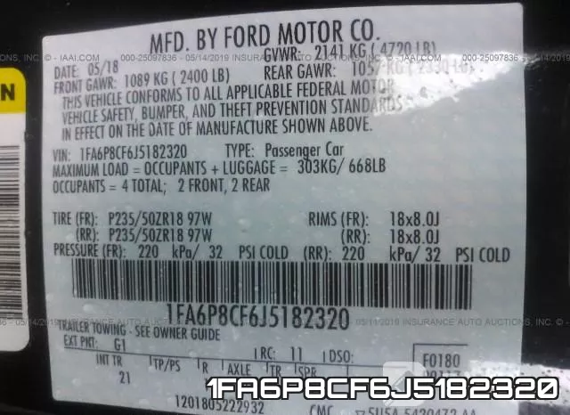 1FA6P8CF6J5182320 фото 10