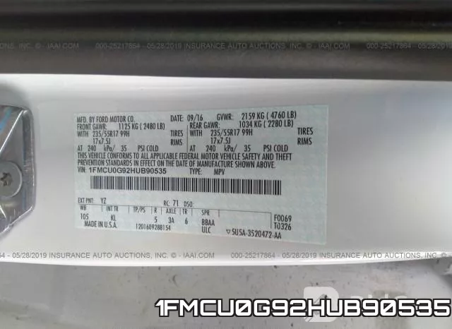 1FMCU0G92HUB90535 фото 10
