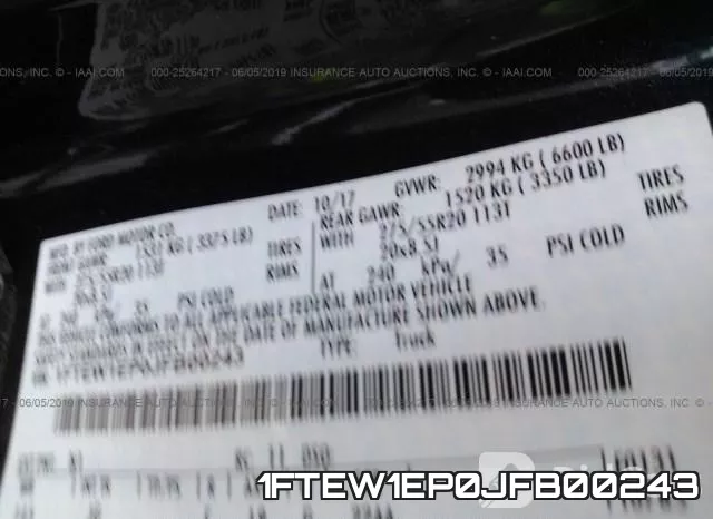 1FTEW1EP0JFB00243 фото 10