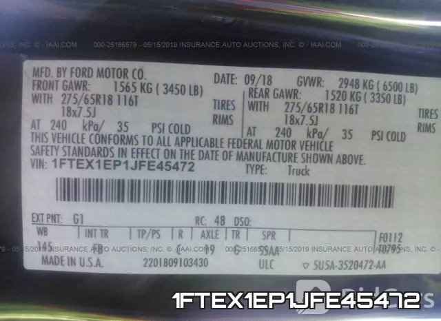 1FTEX1EP1JFE45472 фото 10