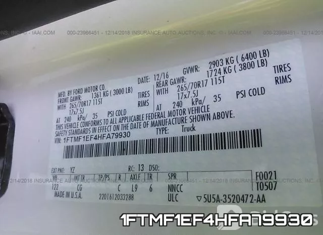 1FTMF1EF4HFA79930 фото 10