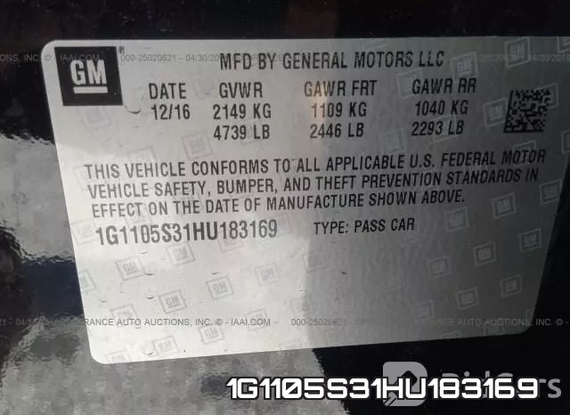 1G1105S31HU183169 фото 10