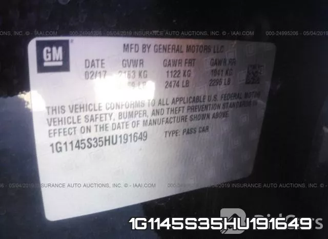1G1145S35HU191649 фото 10