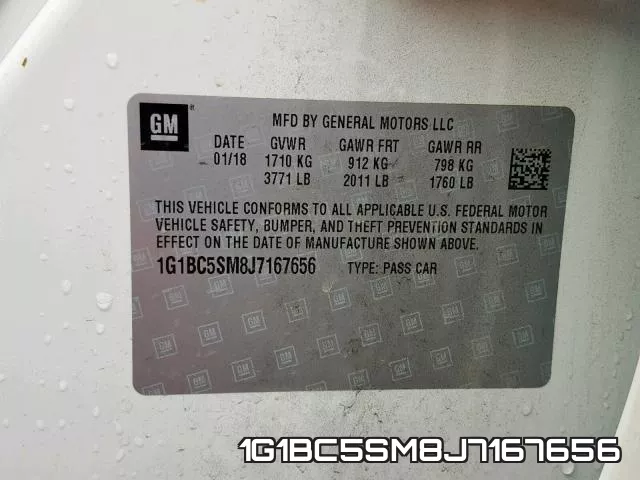 1G1BC5SM8J7167656 фото 2