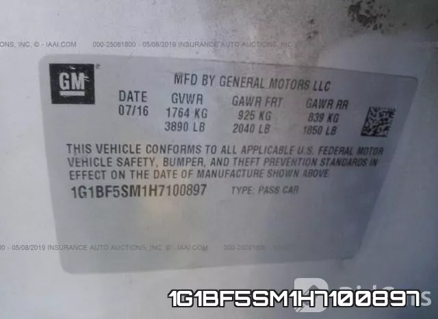 1G1BF5SM1H7100897 фото 10