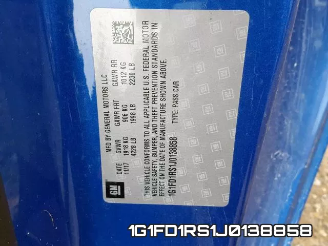 1G1FD1RS1J0138858 фото 2