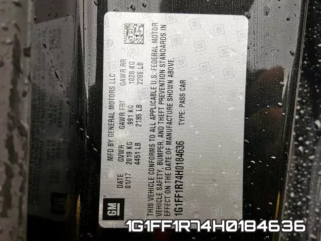 1G1FF1R74H0184636 фото 2