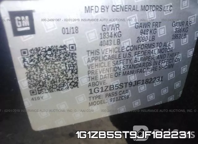 1G1ZB5ST9JF182231 фото 10