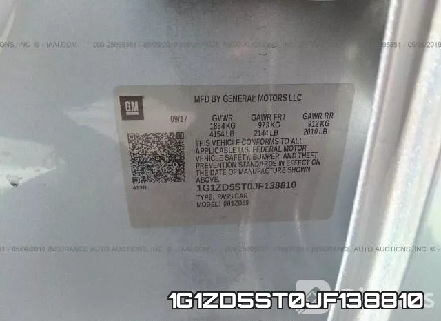 1G1ZD5ST0JF138810 фото 10