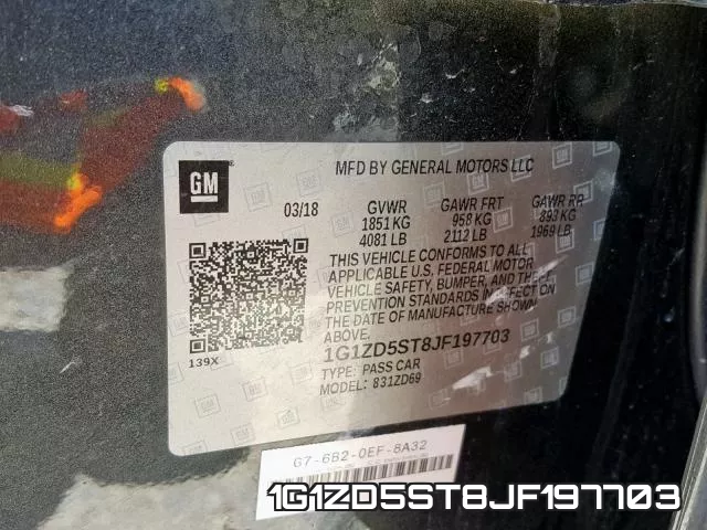 1G1ZD5ST8JF197703 фото 2