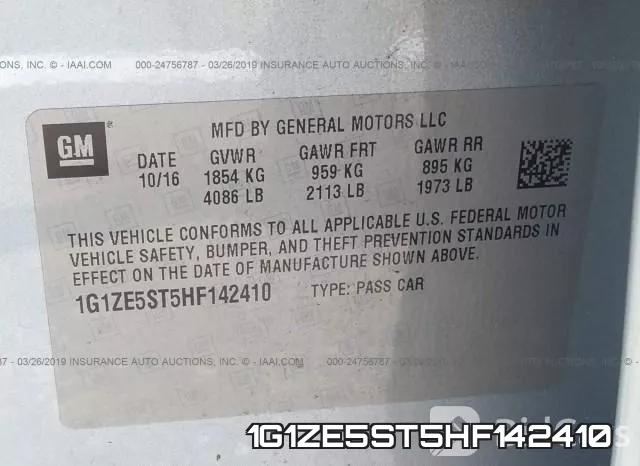 1G1ZE5ST5HF142410 фото 10