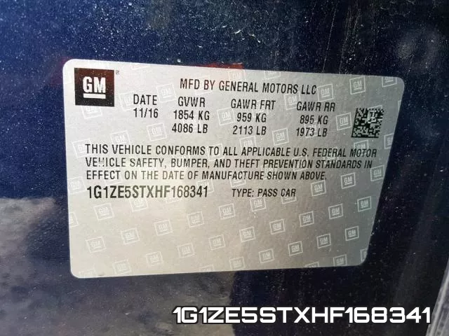 1G1ZE5STXHF168341 фото 2