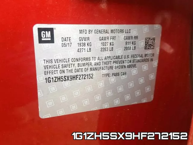 1G1ZH5SX9HF272152 фото 2