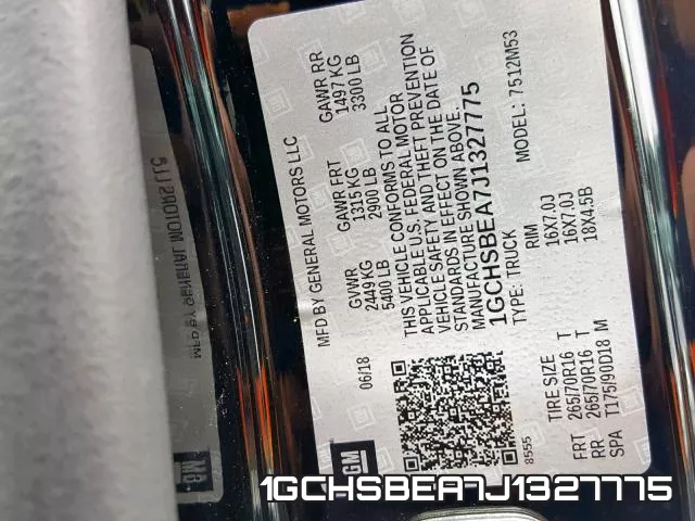 1GCHSBEA7J1327775 фото 2