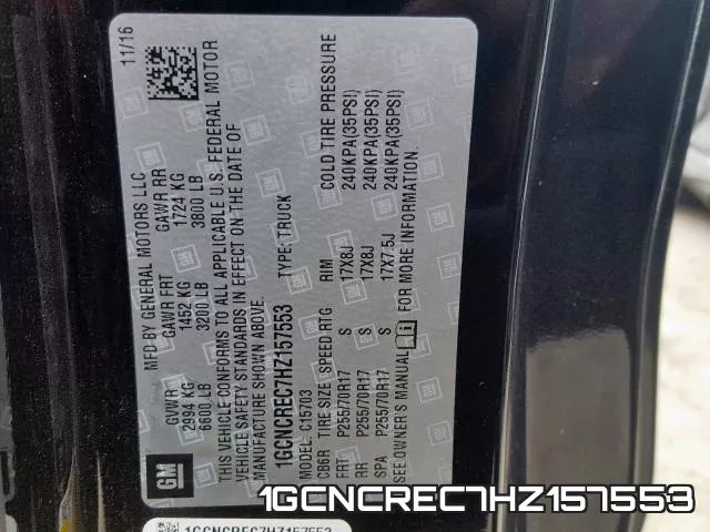 1GCNCREC7HZ157553 фото 2