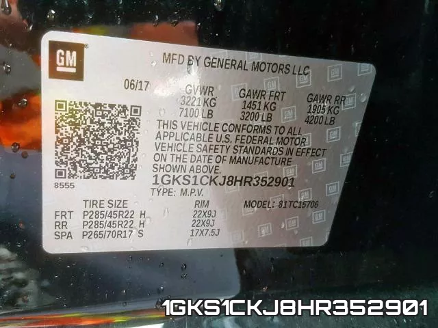 1GKS1CKJ8HR352901 фото 2