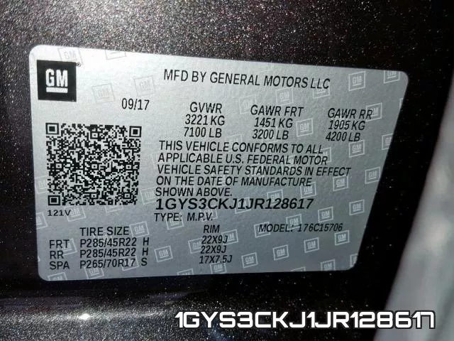 1GYS3CKJ1JR128617 фото 2