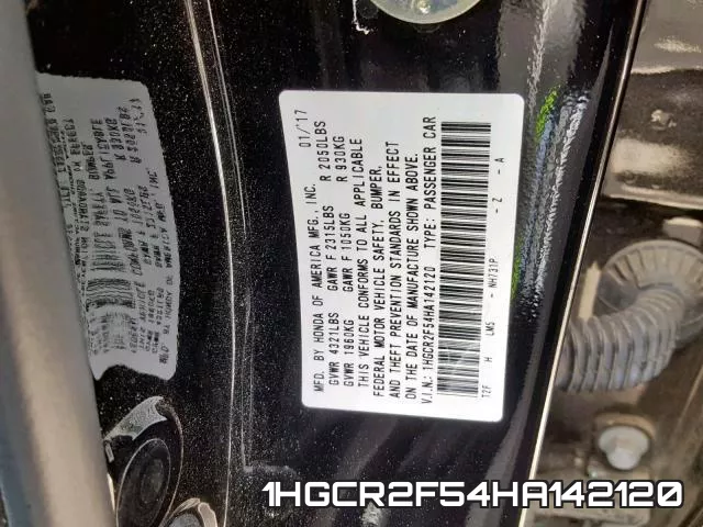 1HGCR2F54HA142120 фото 2