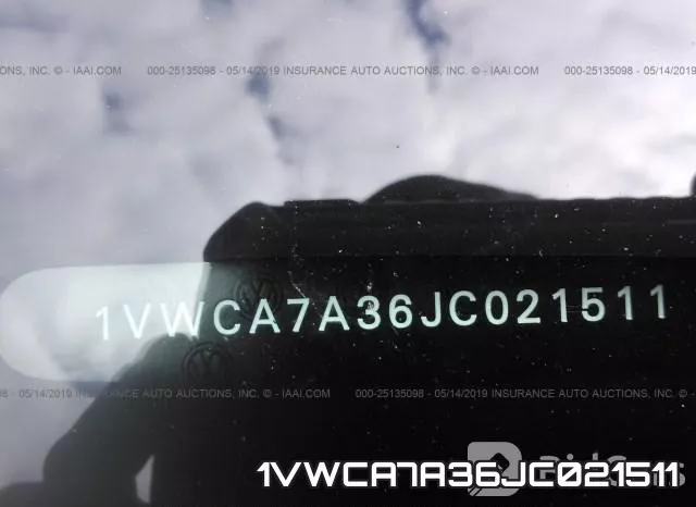 1VWCA7A36JC021511 фото 10