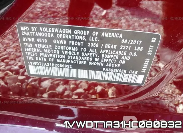 1VWDT7A31HC080832 фото 10