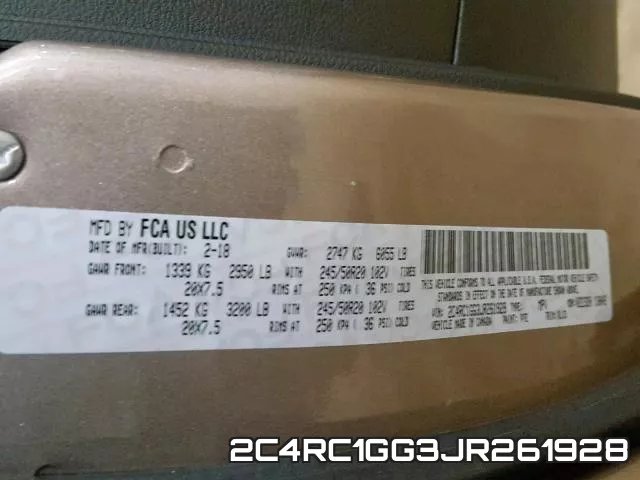 2C4RC1GG3JR261928 фото 2