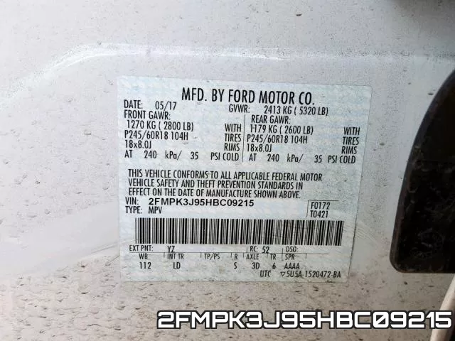 2FMPK3J95HBC09215 фото 2